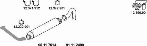 Eberspächer 12_1166 - Система випуску ОГ autocars.com.ua