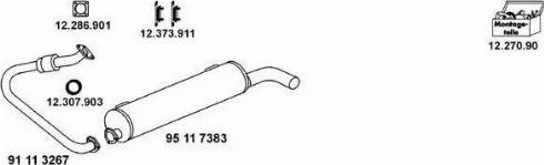 Eberspächer 12_1177 - Система випуску ОГ autocars.com.ua
