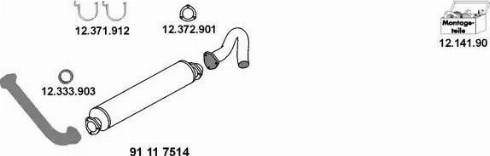 Eberspächer 12_1182 - Система випуску ОГ autocars.com.ua