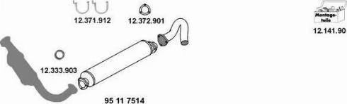 Eberspächer 12_1183 - Система випуску ОГ autocars.com.ua