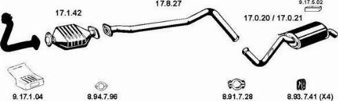 Eberspächer 130555 - Система випуску ОГ autocars.com.ua