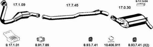 Eberspächer 132001 - Система випуску ОГ autocars.com.ua