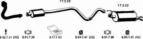 Eberspächer 132023 - Система випуску ОГ autocars.com.ua