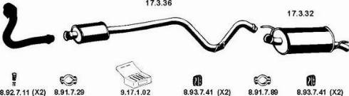 Eberspächer 132026 - Система випуску ОГ autocars.com.ua