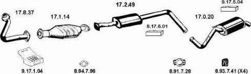 Eberspächer 132046 - Система випуску ОГ autocars.com.ua