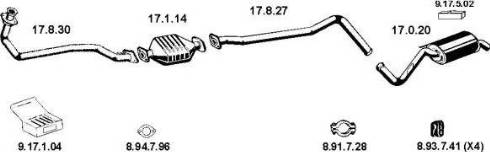 Eberspächer 132051 - Система випуску ОГ autocars.com.ua