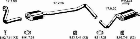 Eberspächer 132052 - Система випуску ОГ autocars.com.ua