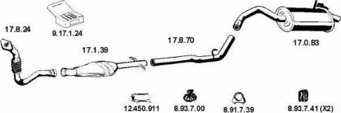Eberspächer 132114 - Система випуску ОГ autocars.com.ua