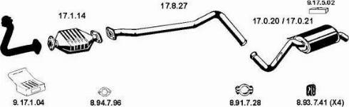 Eberspächer 132133 - Система випуску ОГ autocars.com.ua