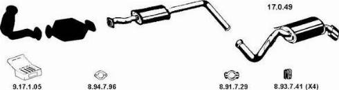 Eberspächer 132145 - Система випуску ОГ autocars.com.ua