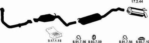 Eberspächer 132238 - Система випуску ОГ autocars.com.ua