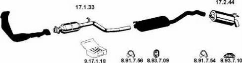 Eberspächer 132241 - Система випуску ОГ autocars.com.ua