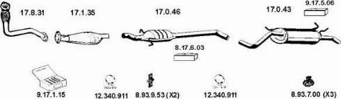 Eberspächer 132252 - Система випуску ОГ autocars.com.ua