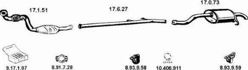 Eberspächer 132255 - Система випуску ОГ autocars.com.ua