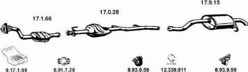 Eberspächer 132258 - Система випуску ОГ autocars.com.ua