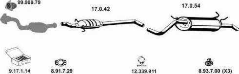 Eberspächer 132266 - Система випуску ОГ autocars.com.ua