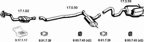 Eberspächer 132269 - Система випуску ОГ autocars.com.ua