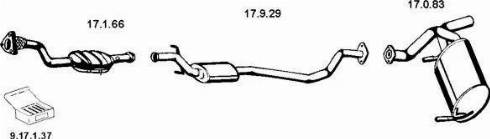 Eberspächer 132274 - Система випуску ОГ autocars.com.ua