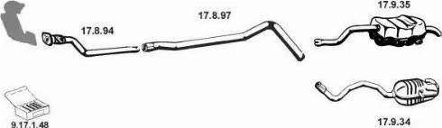 Eberspächer 132289 - Система випуску ОГ autocars.com.ua