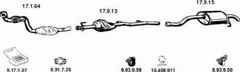 Eberspächer 132305 - Система випуску ОГ autocars.com.ua