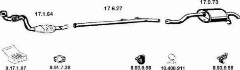 Eberspächer 132306 - Система випуску ОГ autocars.com.ua