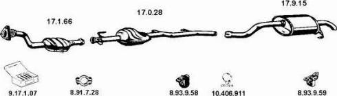 Eberspächer 132307 - Система випуску ОГ autocars.com.ua