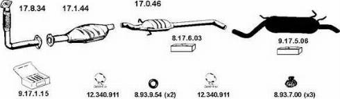 Eberspächer 132311 - Система випуску ОГ autocars.com.ua