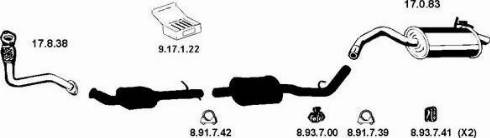 Eberspächer 132324 - Система випуску ОГ autocars.com.ua