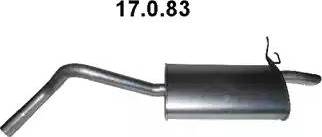 Eberspächer 17.0.83 - Глушник вихлопних газів кінцевий autocars.com.ua