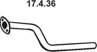 Eberspächer 17.4.36 - Труба вихлопного газу autocars.com.ua