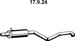 Eberspächer 17.9.24 - Середній глушник вихлопних газів autocars.com.ua