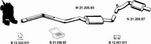 Eberspächer 212008 - Система випуску ОГ autocars.com.ua