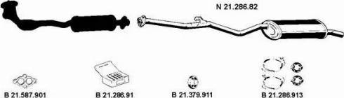 Eberspächer 212015 - Система випуску ОГ autocars.com.ua