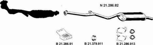 Eberspächer 212017 - Система випуску ОГ autocars.com.ua