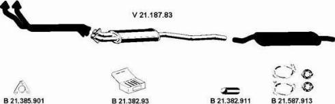 Eberspächer 212026 - Система випуску ОГ autocars.com.ua