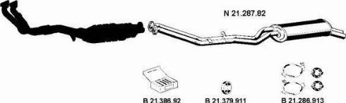Eberspächer 212028 - Система випуску ОГ autocars.com.ua