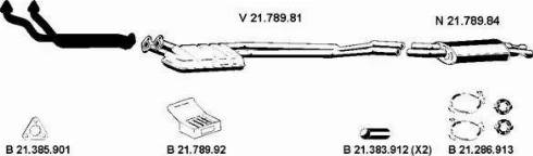 Eberspächer 212037 - Система випуску ОГ autocars.com.ua