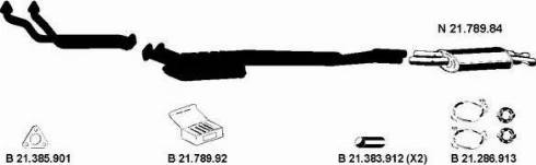 Eberspächer 212038 - Система випуску ОГ autocars.com.ua