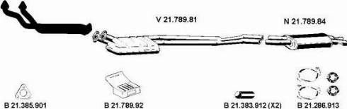 Eberspächer 212039 - Система випуску ОГ autocars.com.ua