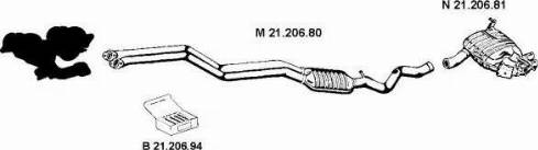 Eberspächer 212059 - Система випуску ОГ autocars.com.ua