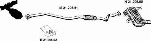 Eberspächer 212067 - Система випуску ОГ autocars.com.ua