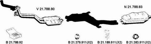 Eberspächer 212100 - Система випуску ОГ autocars.com.ua