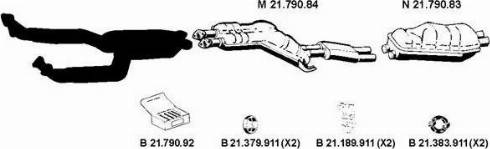 Eberspächer 212104 - Система випуску ОГ autocars.com.ua