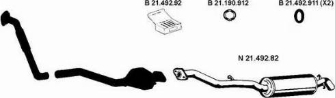 Eberspächer 212110 - Система випуску ОГ autocars.com.ua