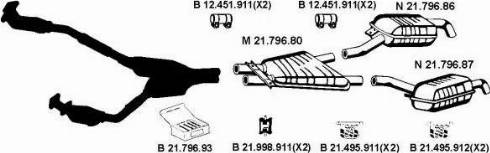 Eberspächer 212138 - Система випуску ОГ autocars.com.ua