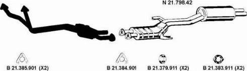Eberspächer 212165 - Система випуску ОГ autocars.com.ua