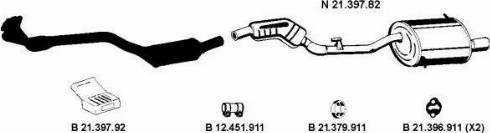 Eberspächer 212211 - Система випуску ОГ autocars.com.ua