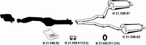 Eberspächer 212233 - Система випуску ОГ autocars.com.ua