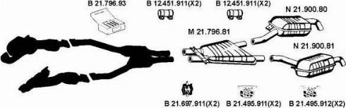 Eberspächer 212237 - Система випуску ОГ autocars.com.ua