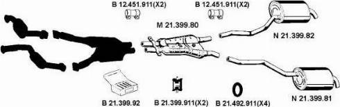 Eberspächer 212238 - Система випуску ОГ autocars.com.ua